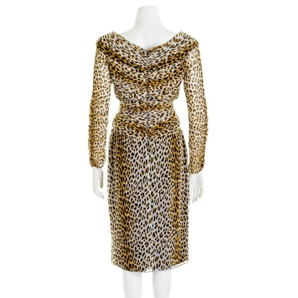 NWT Vintage Todashi mesh leopard dress. Small. - Picture 3 of 5